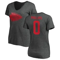 Bryce Phillips Kansas City Chiefs Women's by One Color T-Shirt - Ash