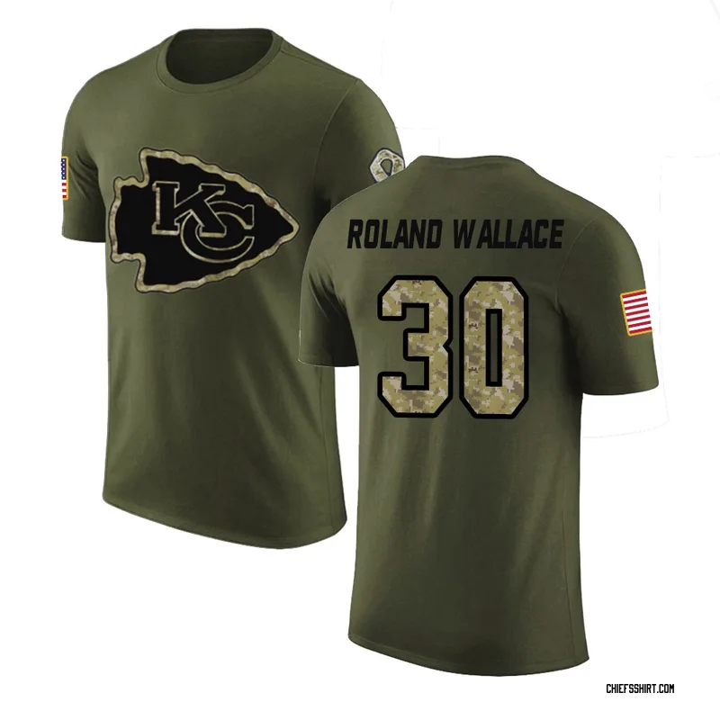 Chris Roland-Wallace Kansas City Chiefs Men's Legend Olive Salute to Service T-Shirt