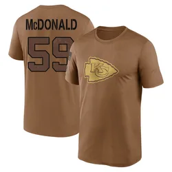 Cooper McDonald Kansas City Chiefs Men's Legend Brown 2023 Salute To Service Performance T-Shirt