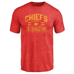 DeShon Singleton Kansas City Chiefs Men's Red by Flanker Tri-Blend T-Shirt -