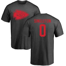 DeShon Singleton Kansas City Chiefs Men's by One Color T-Shirt - Ash
