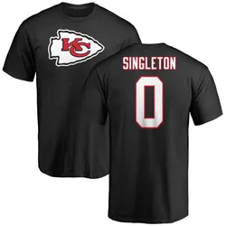 DeShon Singleton Kansas City Chiefs Youth Black Name & Number Logo T-Shirt -