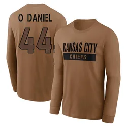 Dorian O'Daniel Kansas City Chiefs Men's Brown 2023 Salute To Service Long Sleeve T-Shirt