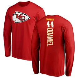 Dorian O'Daniel Kansas City Chiefs Men's Red Backer Long Sleeve T-Shirt -