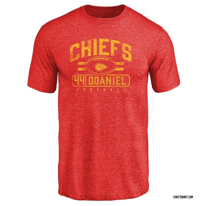 Dorian O'Daniel Kansas City Chiefs Men's Red by Flanker Tri-Blend T-Shirt -