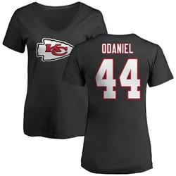 Dorian O'Daniel Kansas City Chiefs Women's Black Name & Number Logo Slim Fit T-Shirt -
