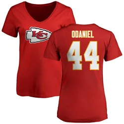 Dorian O'Daniel Kansas City Chiefs Women's Red Name & Number Logo Slim Fit T-Shirt -