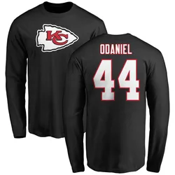 Dorian O'Daniel Kansas City Chiefs Youth Black Name & Number Logo Long Sleeve T-Shirt -