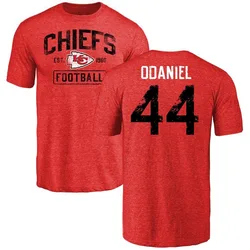 Dorian O'Daniel Kansas City Chiefs Youth Red Distressed Name & Number Tri-Blend T-Shirt