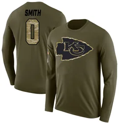 EJ Smith Kansas City Chiefs Men's Legend Olive Salute to Service Sideline Long Sleeve T-Shirt