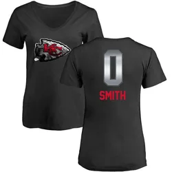 EJ Smith Kansas City Chiefs Women's Black by Midnight Mascot T-Shirt -