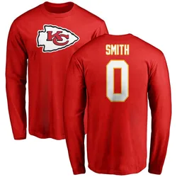 EJ Smith Kansas City Chiefs Youth Red Name & Number Logo Long Sleeve T-Shirt -