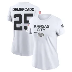 Emari Demercado Kansas City Chiefs Women's Legend White 2024 Salute to Service Performance T-Shirt