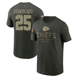 Emari Demercado Kansas City Chiefs Youth Forest/Green 2025 Salute to Service Sideline Primary Edge T-Shirt