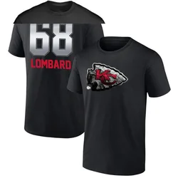 Joey Lombard Kansas City Chiefs Men's Black by Midnight Mascot T-Shirt -