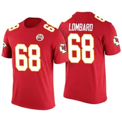 Joey Lombard Kansas City Chiefs Men's Legend Red Color Rush T-Shirt