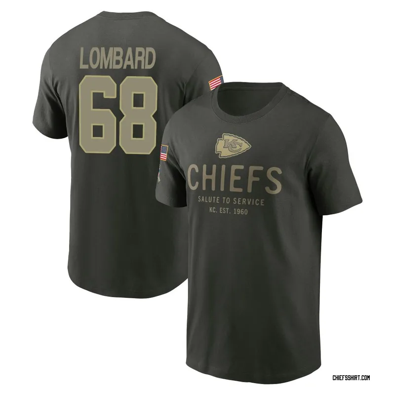 Joey Lombard Kansas City Chiefs Youth Forest/Green 2025 Salute to Service Sideline Primary Edge T-Shirt