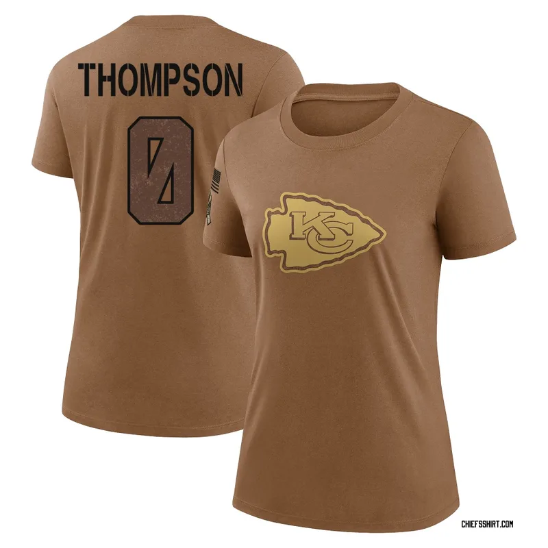 Josh Thompson Kansas City Chiefs Women's Legend Brown 2023 Salute To Service Performance T-Shirt