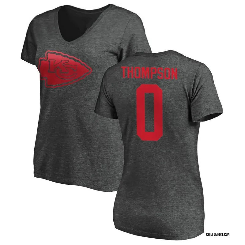 Josh Thompson Kansas City Chiefs Women's by One Color T-Shirt - Ash