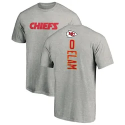 Kaiir Elam Kansas City Chiefs Youth Backer T-Shirt - Ash