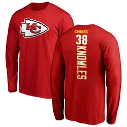 Kevin Knowles Kansas City Chiefs Youth Red Backer Long Sleeve T-Shirt -