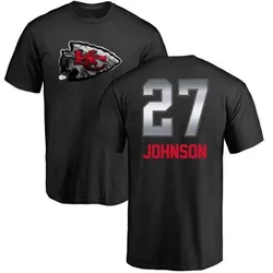 Larry Johnson Kansas City Chiefs Men's Black by Midnight Mascot T-Shirt -