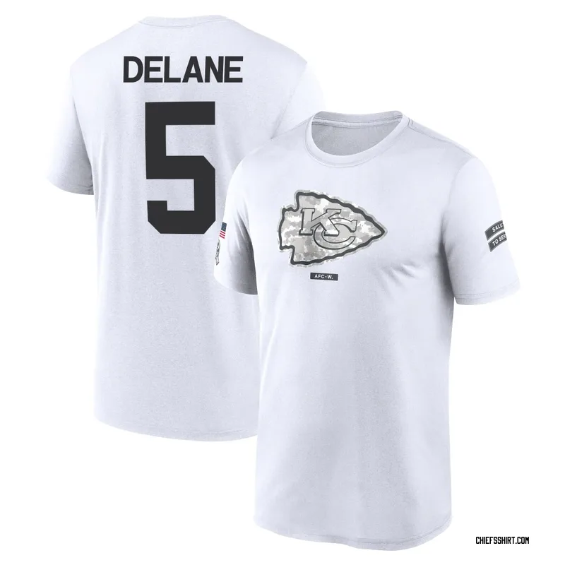 Mansoor Delane Kansas City Chiefs Men's Legend White 2024 Salute to Service Performance T-Shirt