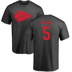 Mansoor Delane Kansas City Chiefs Men's by One Color T-Shirt - Ash