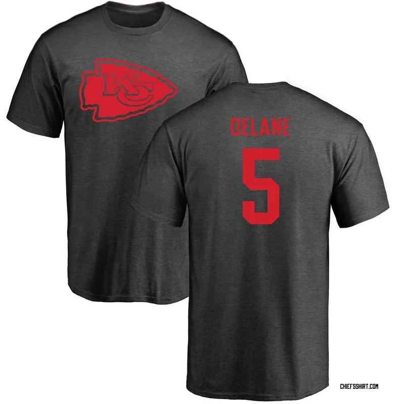 Mansoor Delane Kansas City Chiefs Men's by One Color T-Shirt - Ash
