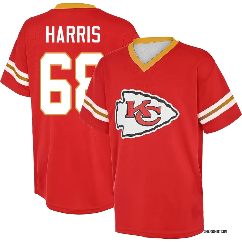 Marcus Harris Kansas City Chiefs Youth Red Name & Number Game Day V-Neck T-Shirt