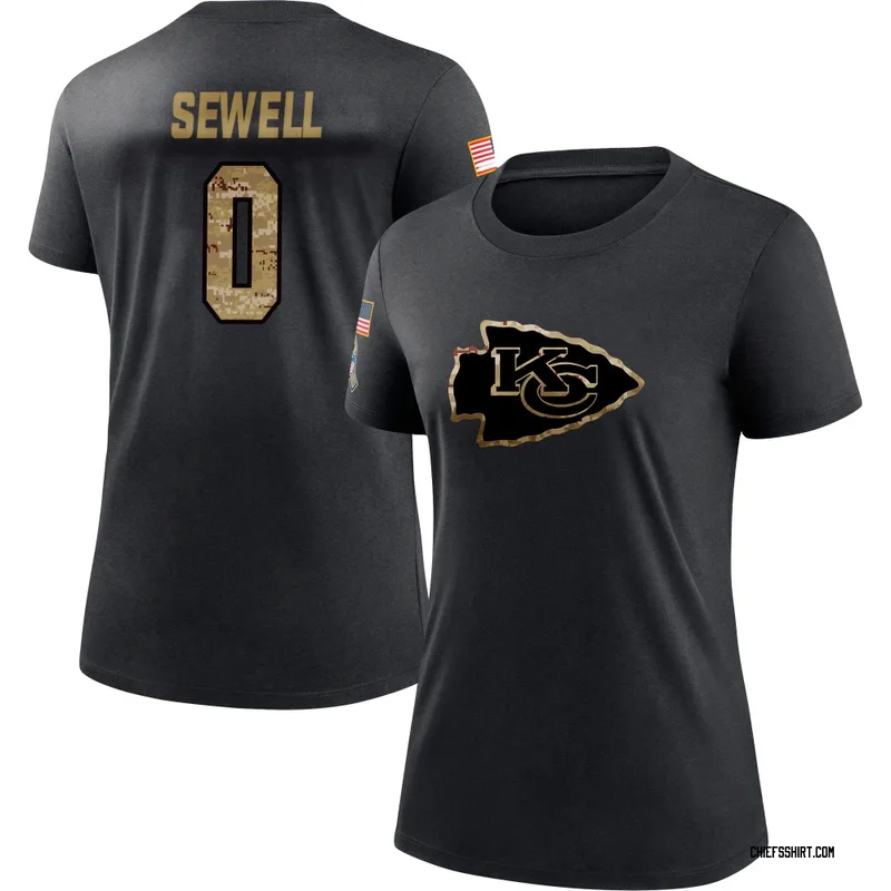 Marlen Sewell Kansas City Chiefs Women's Black 2020 Salute To Service Performance T-Shirt