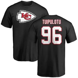 Marlon Tuipulotu Kansas City Chiefs Men's Black Name & Number Logo T-Shirt -