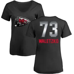 Matt Waletzko Kansas City Chiefs Women's Black by Midnight Mascot T-Shirt -