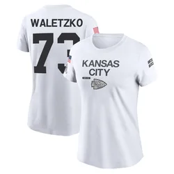 Matt Waletzko Kansas City Chiefs Women's Legend White 2024 Salute to Service Performance T-Shirt