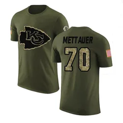 McKade Mettauer Kansas City Chiefs Youth Legend Olive Salute to Service T-Shirt