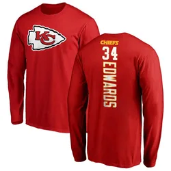 Mike Edwards Kansas City Chiefs Youth Red Backer Long Sleeve T-Shirt -