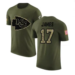 Richie James Kansas City Chiefs Men's Legend Olive Salute to Service T-Shirt
