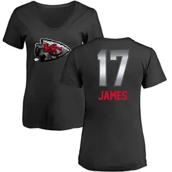 Richie James Kansas City Chiefs Women's Black by Midnight Mascot T-Shirt -