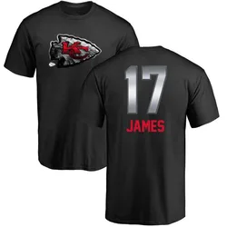 Richie James Kansas City Chiefs Youth Black by Midnight Mascot T-Shirt -