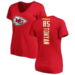 Robert Tonyan Kansas City Chiefs Women's Red Backer Slim Fit T-Shirt -