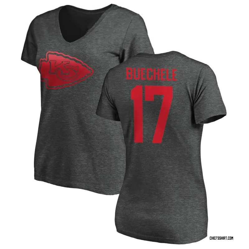 Shane Buechele Kansas City Chiefs Women's by One Color T-Shirt - Ash