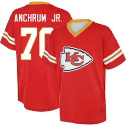 Tremayne Anchrum Jr. Kansas City Chiefs Youth Red Name & Number Game Day V-Neck T-Shirt
