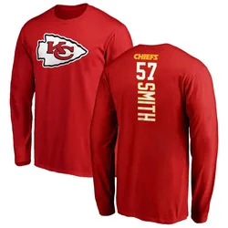 Tyreke Smith Kansas City Chiefs Youth Red Backer Long Sleeve T-Shirt -